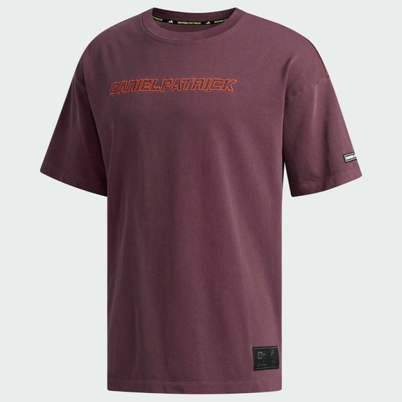 Adidas x Harden x Daniel Patrick Mens T-Shirt Maroon Red FR5636 NEW Sz XXL - Picture 5 of 5